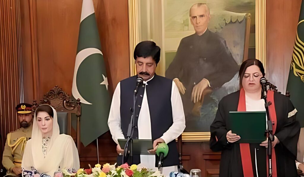 new chief justice lahore high court aalia neelum taking oath from governer punjab