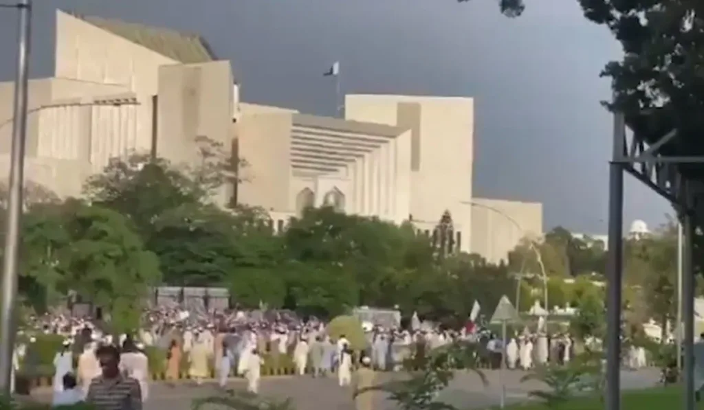 TLP Protest in D Chowk Islamabad